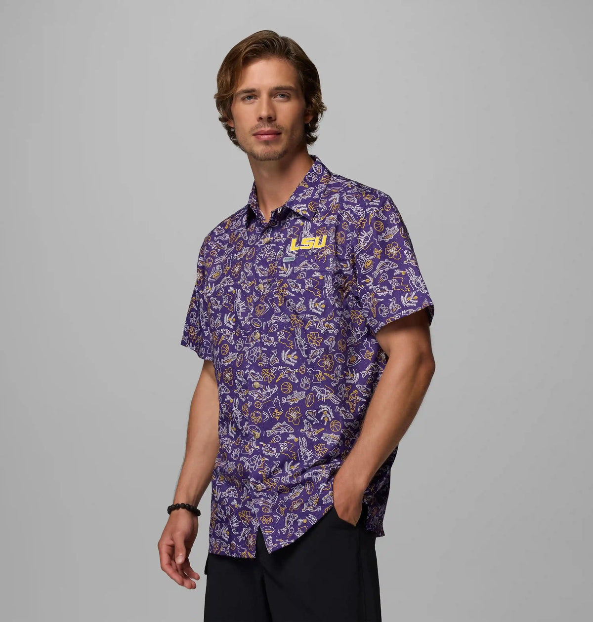 Men's Collegiate PFG Super Slack Tide Shirt - LSU