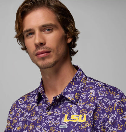 Men's Collegiate PFG Super Slack Tide Shirt - LSU