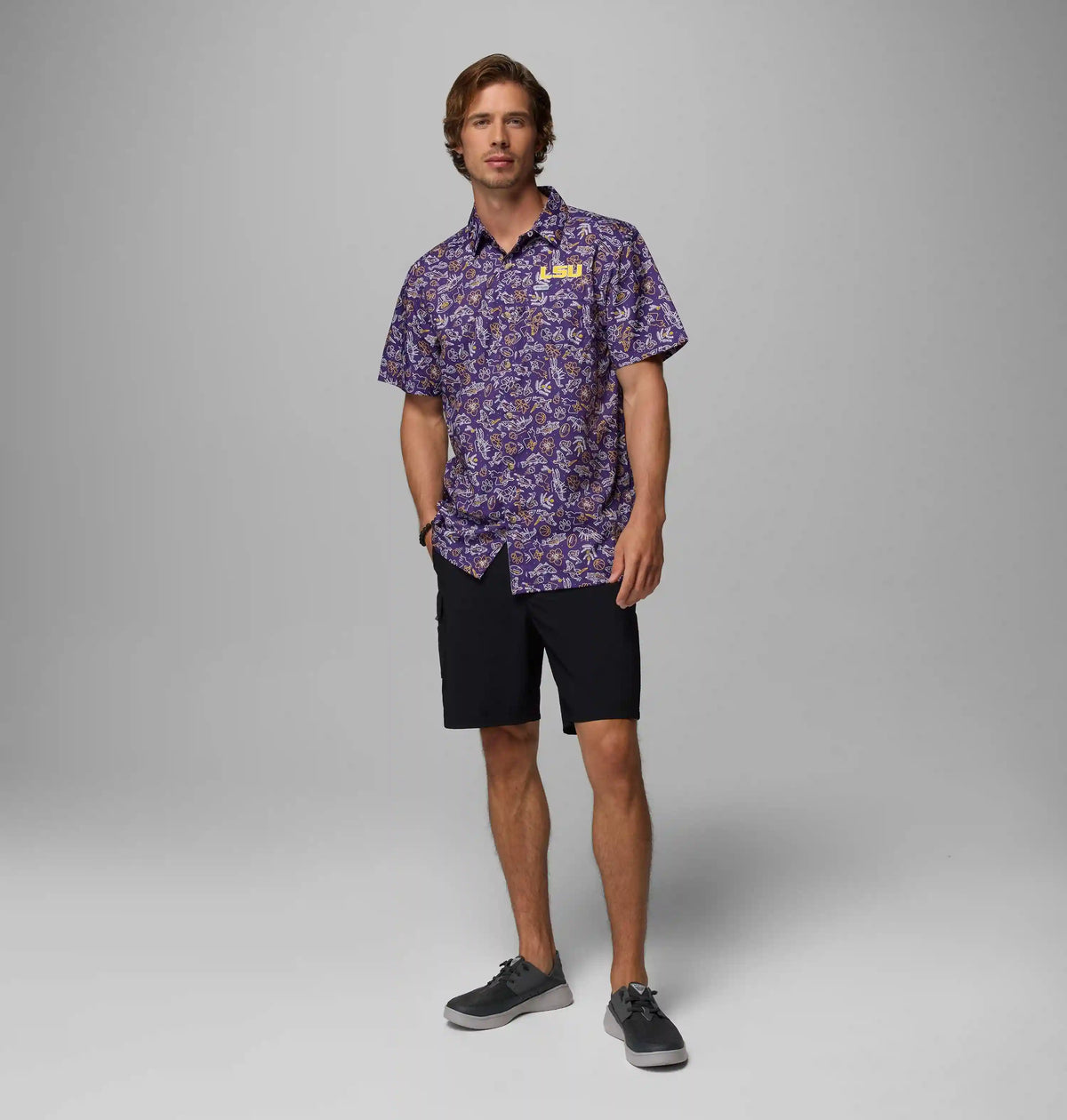 Men's Collegiate PFG Super Slack Tide Shirt - LSU