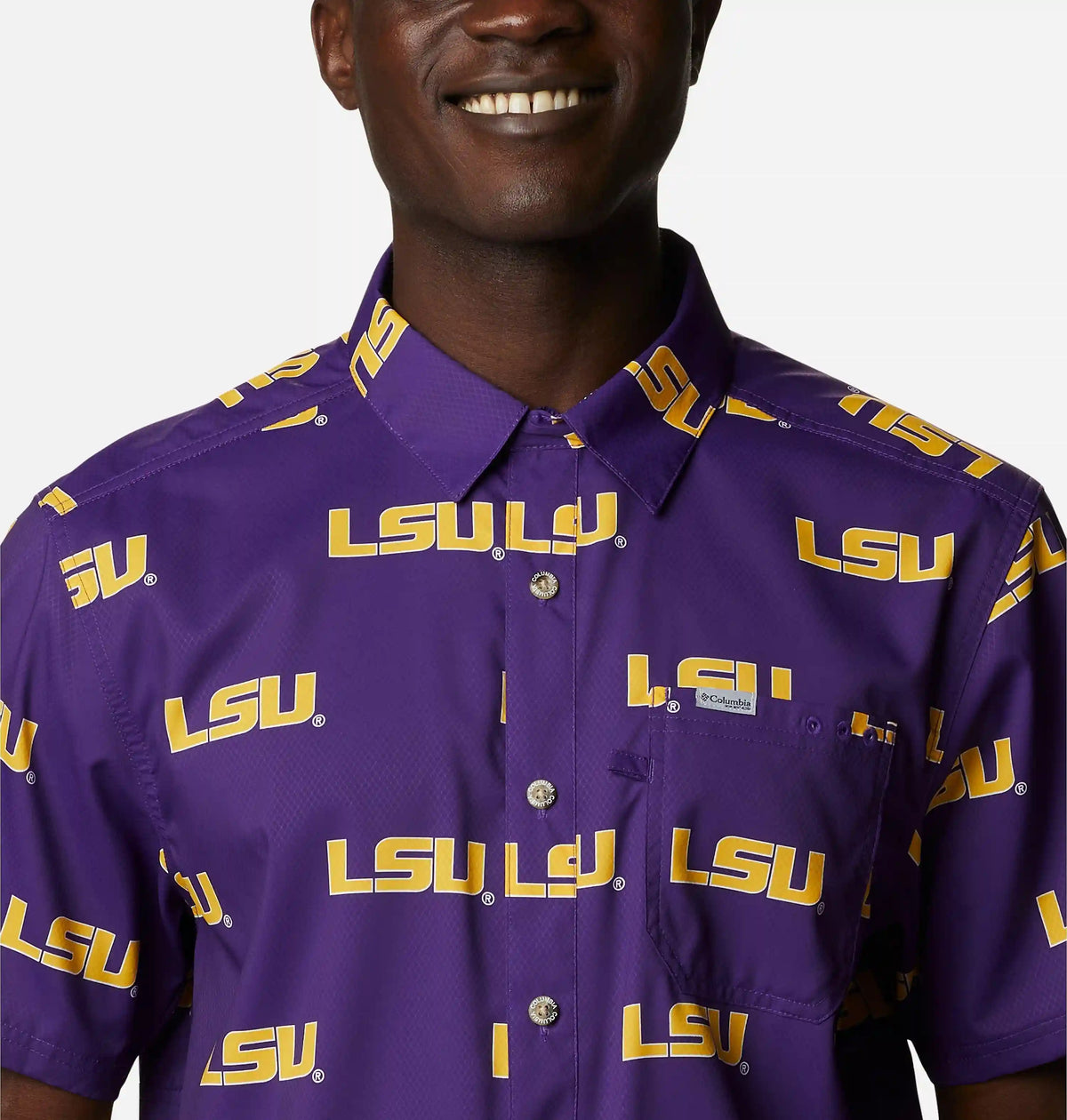 Men's Collegiate PFG Super Slack Tide Shirt - LSU