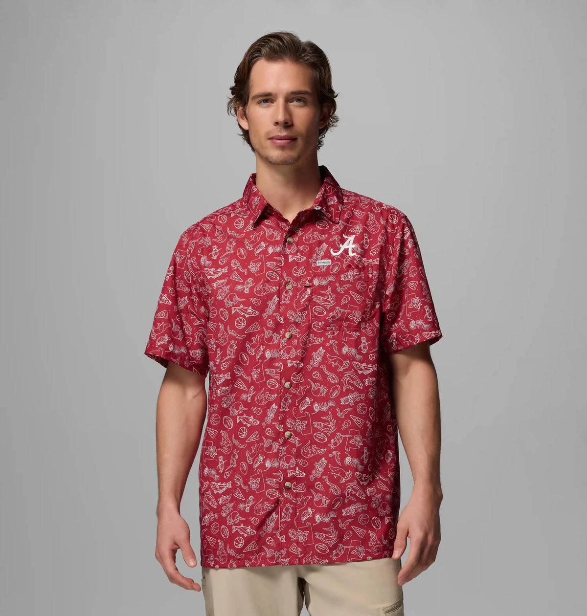 Men's Collegiate PFG Super Slack Tide Shirt - Alabama