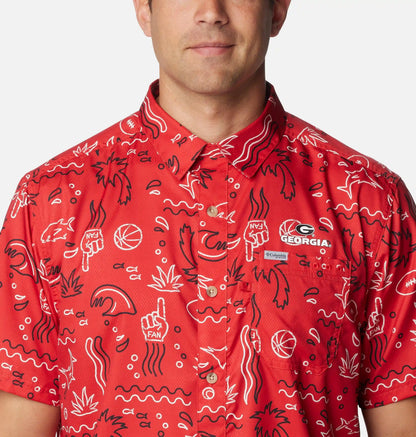 Men's Collegiate PFG Super Slack Tide Shirt - Georgia