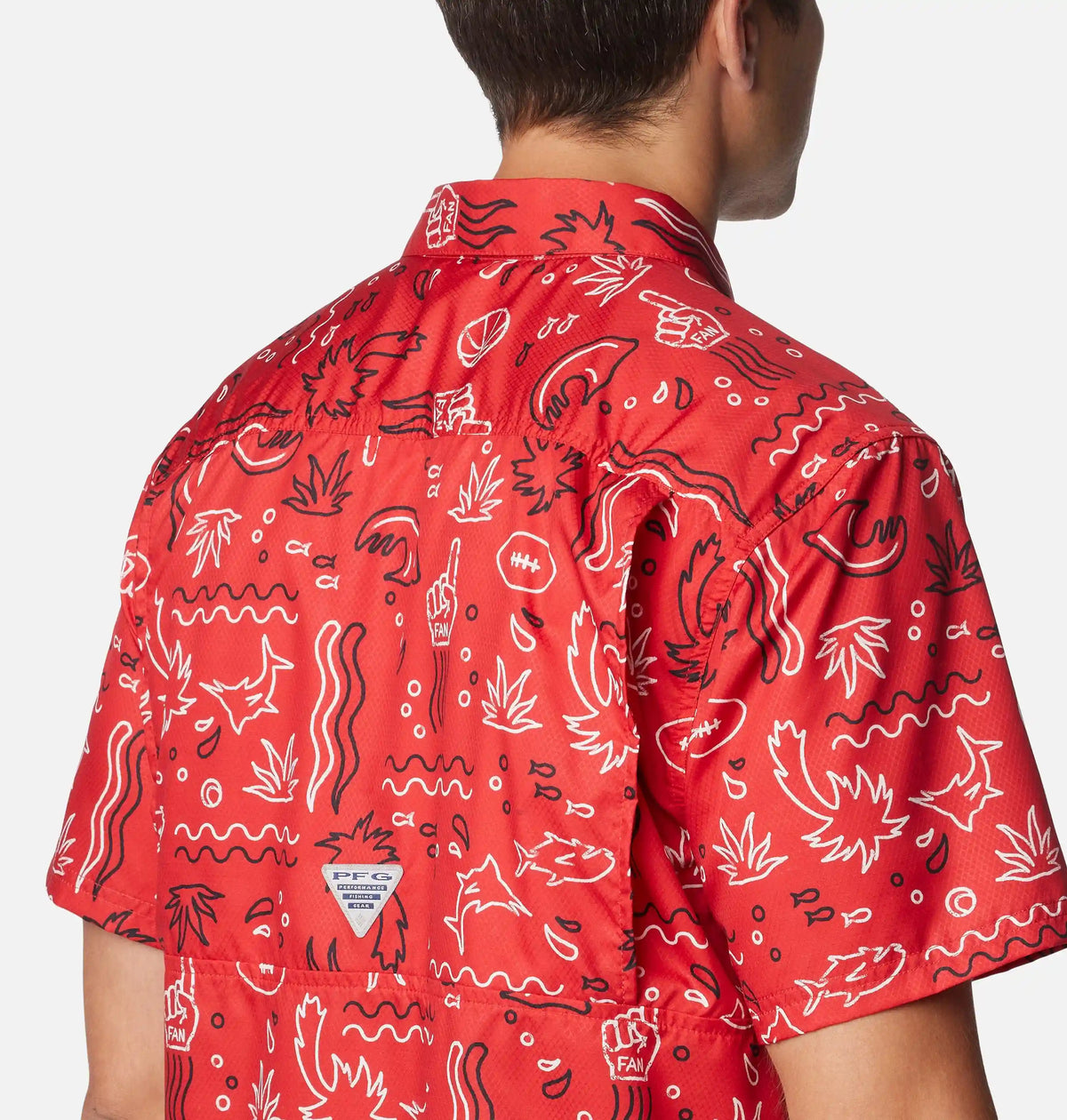 Men's Collegiate PFG Super Slack Tide Shirt - Georgia