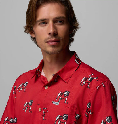 Men's Collegiate PFG Super Slack Tide Shirt - Georgia