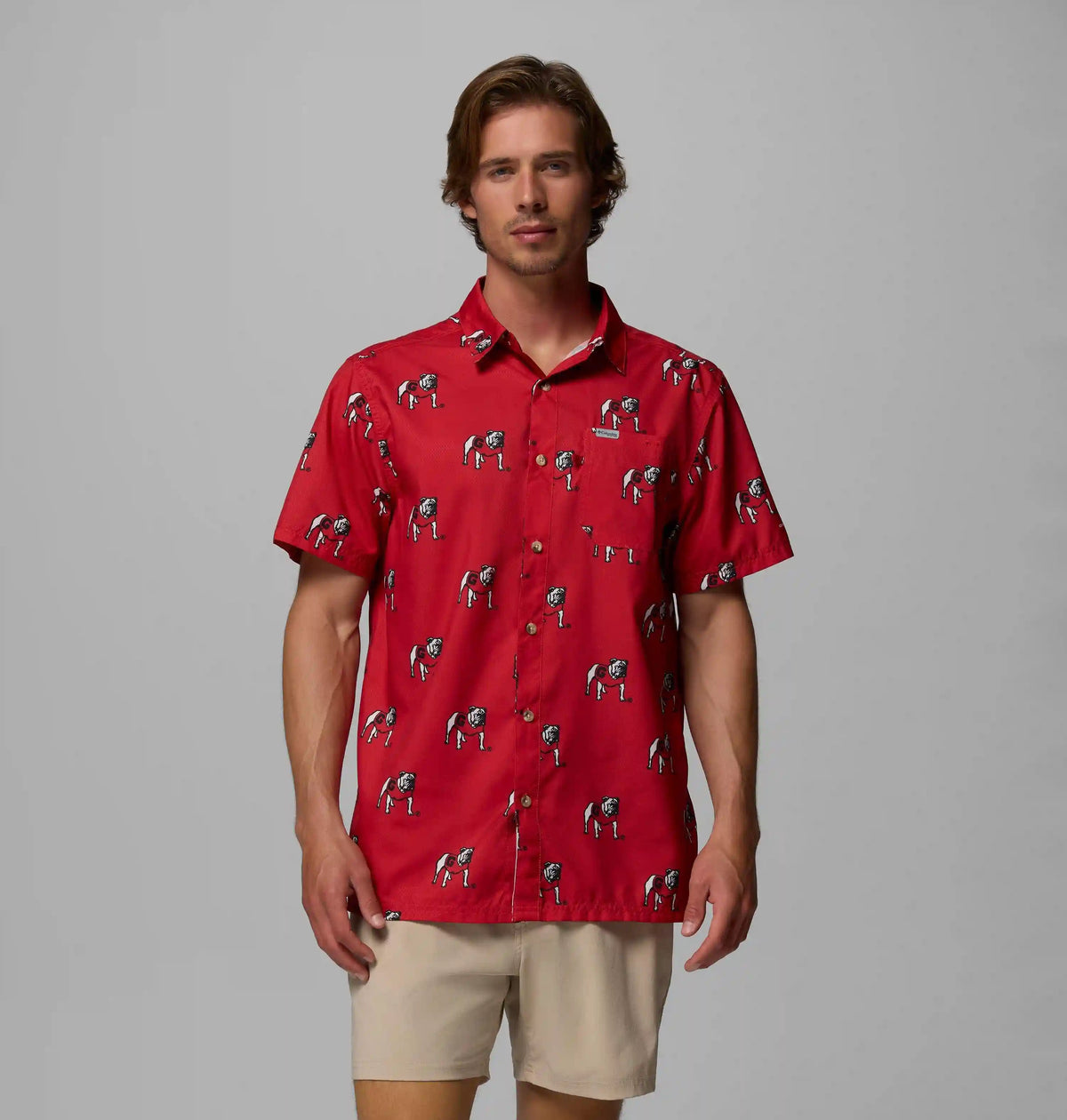 Men's Collegiate PFG Super Slack Tide Shirt - Georgia