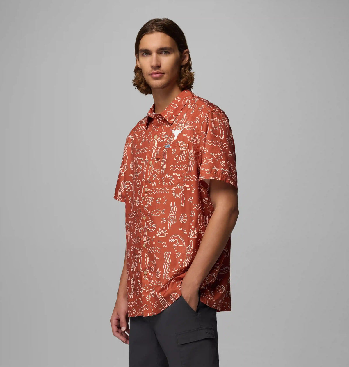 Men's Collegiate PFG Super Slack Tide Shirt - Texas