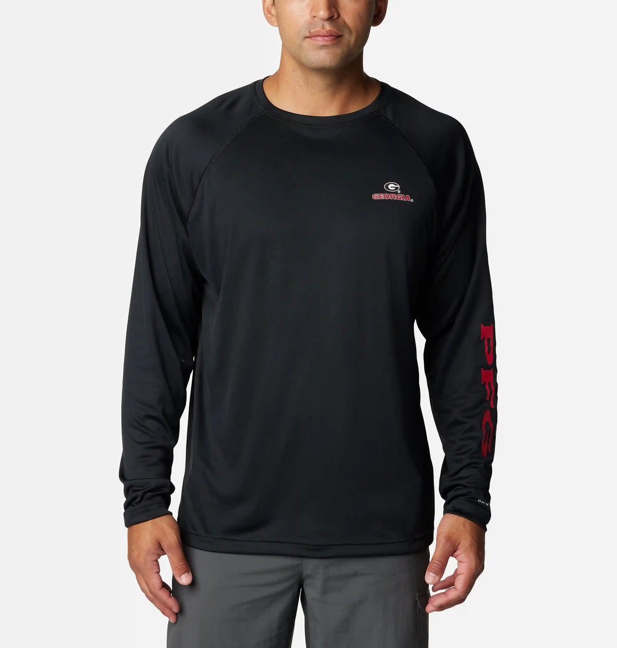 Men's Collegiate PFG Terminal Tackle Long Sleeve Shirt - Georgia