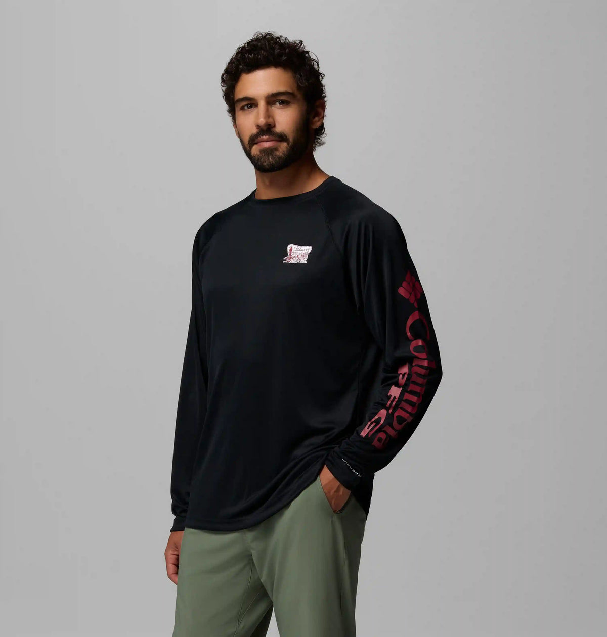 Men's Collegiate PFG Terminal Tackle Long Sleeve Shirt - Oklahoma