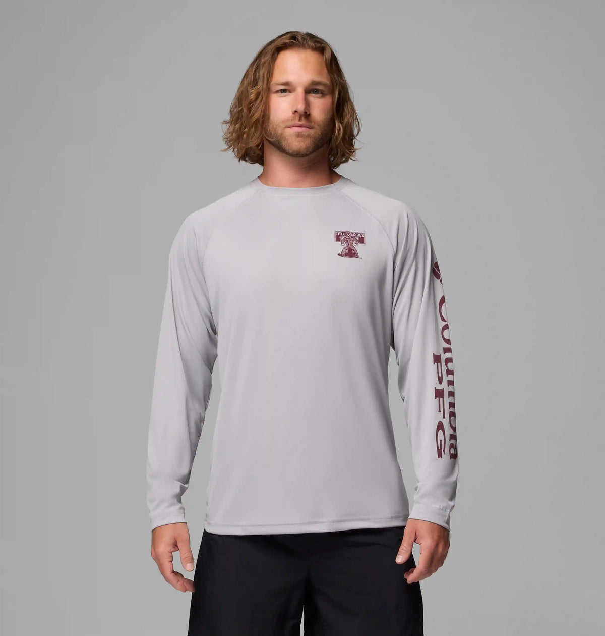 Men's Collegiate PFG Terminal Tackle Long Sleeve Shirt - Texas A&M