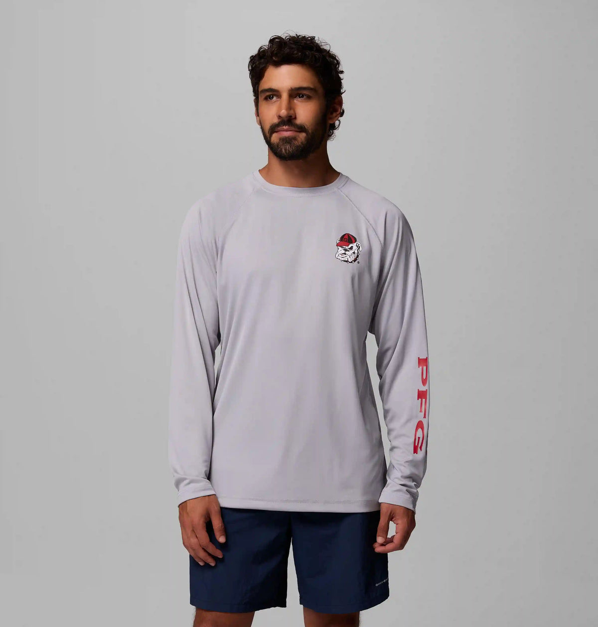 Men's Collegiate PFG Terminal Tackle Long Sleeve Shirt - Georgia