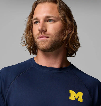 Men's Collegiate PFG Terminal Tackle Long Sleeve Shirt - Michigan