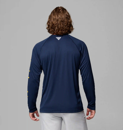 Men's Collegiate PFG Terminal Tackle Long Sleeve Shirt - Michigan