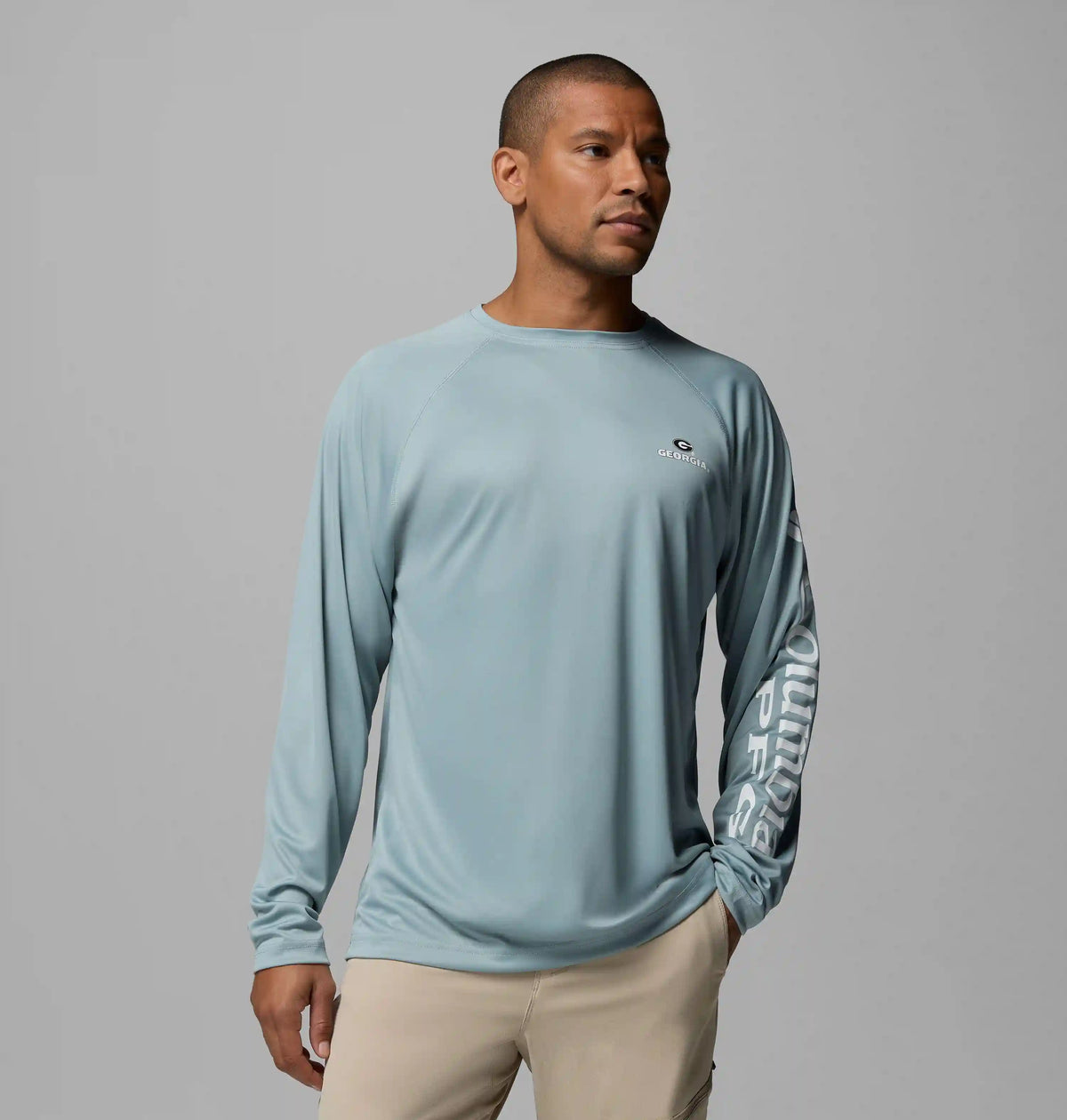 Men's Collegiate PFG Terminal Tackle Long Sleeve Shirt - Georgia