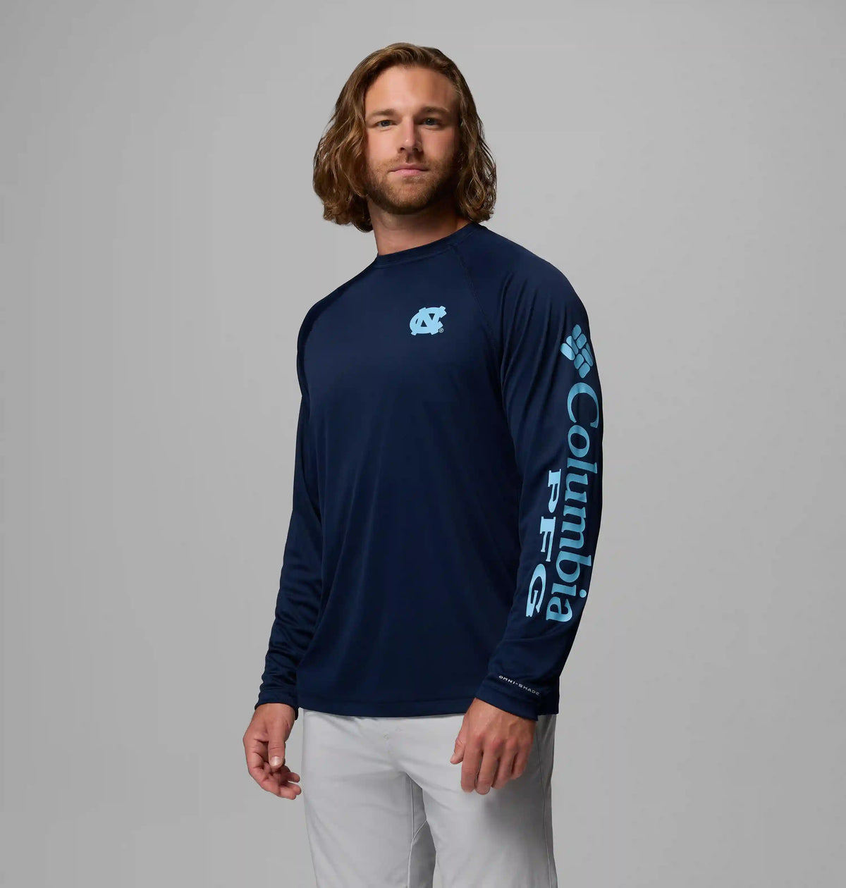 Men's Collegiate PFG Terminal Tackle Long Sleeve Shirt - North Carolina