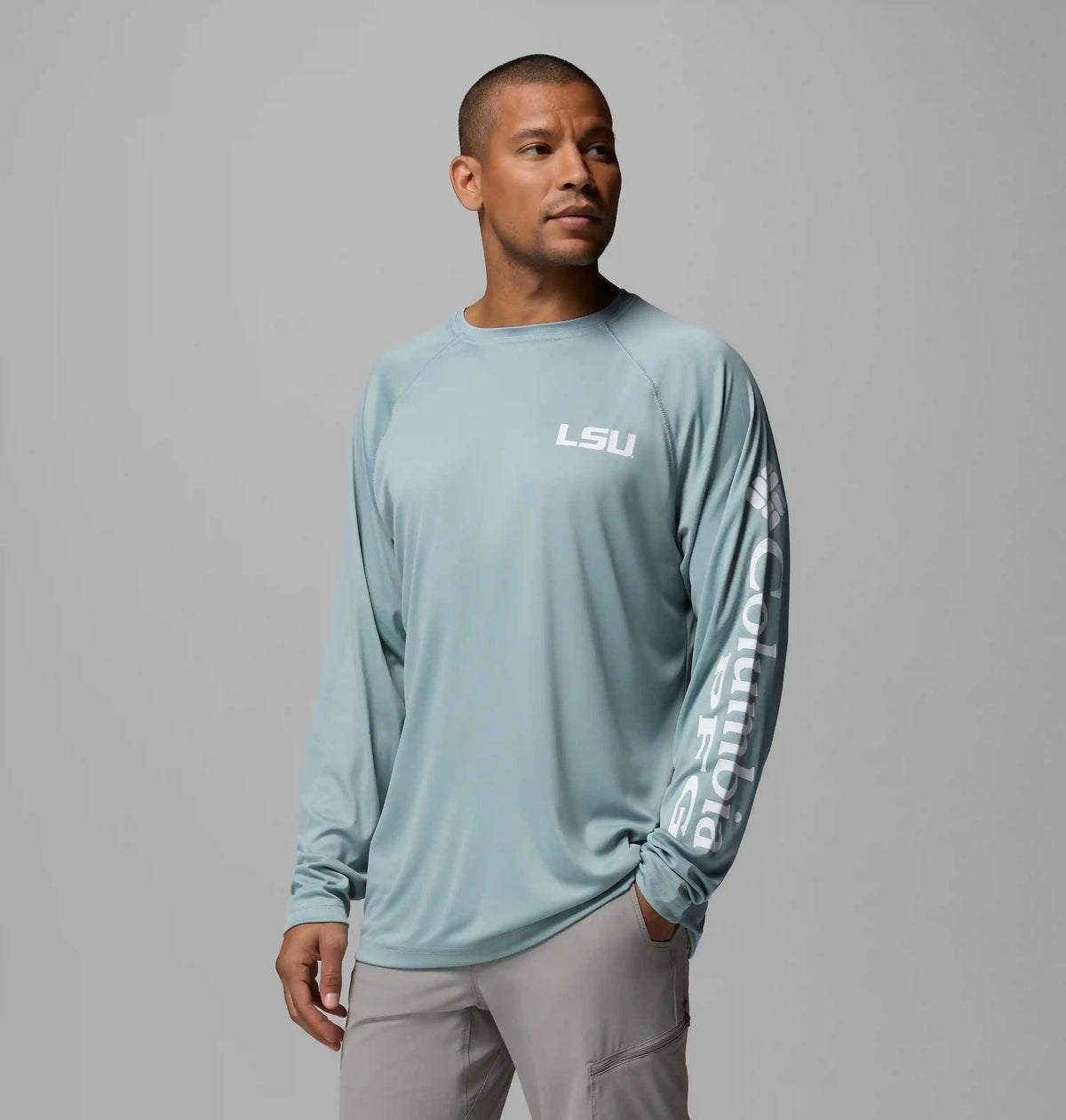 Men's Collegiate PFG Terminal Tackle Long Sleeve Shirt - LSU