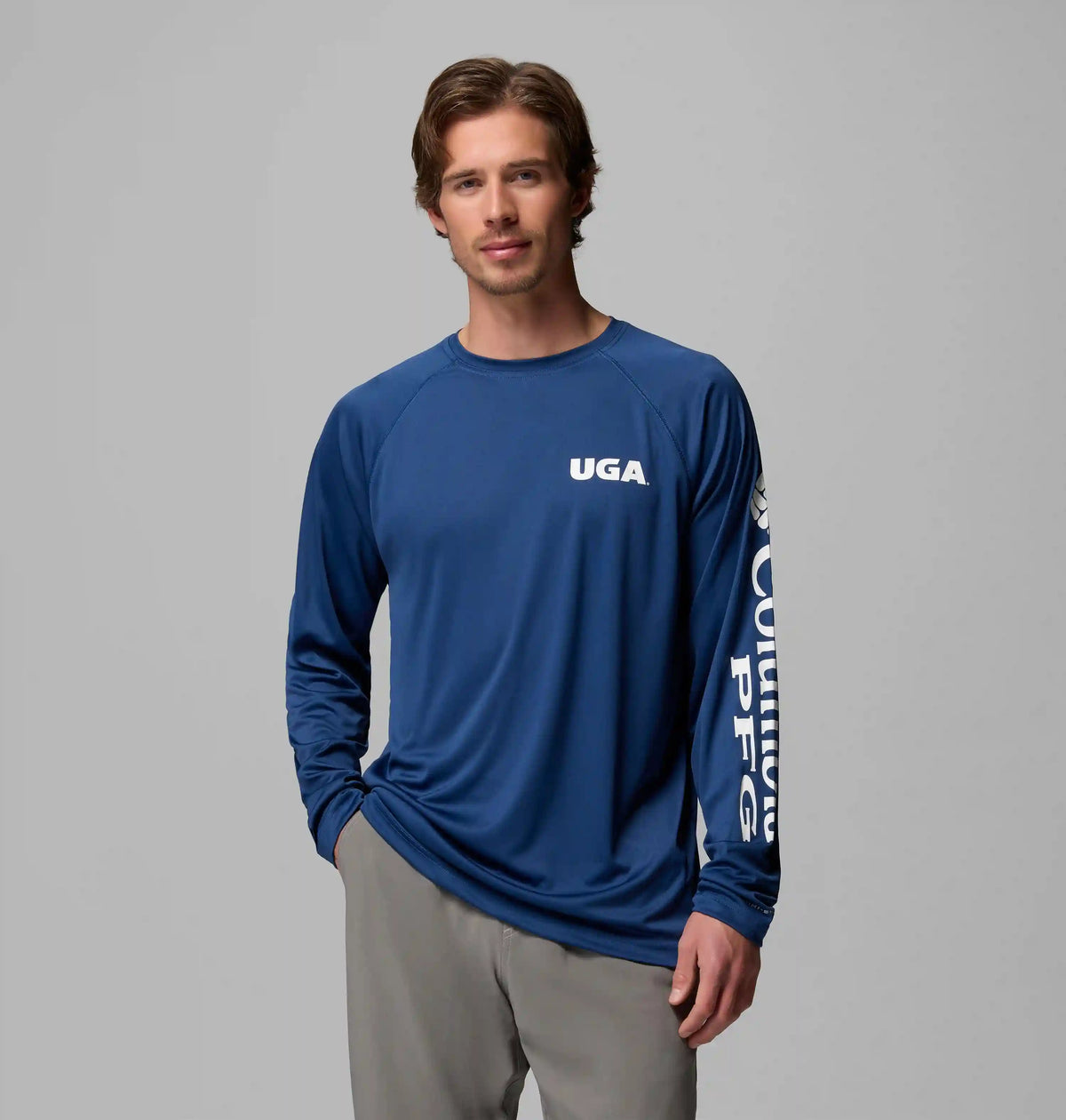 Men's Collegiate PFG Terminal Tackle Long Sleeve Shirt - Georgia
