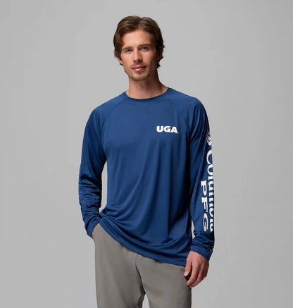 Men's Collegiate PFG Terminal Tackle Long Sleeve Shirt - Georgia