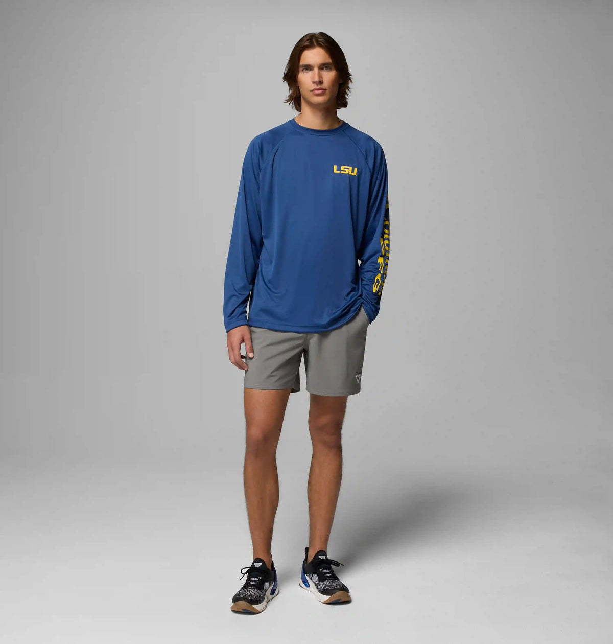 Men's Collegiate PFG Terminal Tackle Long Sleeve Shirt - LSU