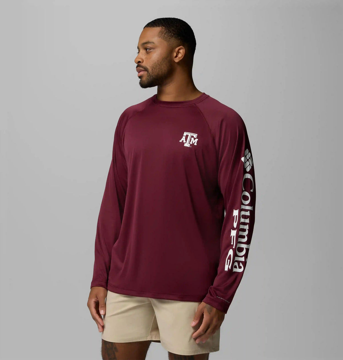 Men's Collegiate PFG Terminal Tackle Long Sleeve Shirt - Texas A&M