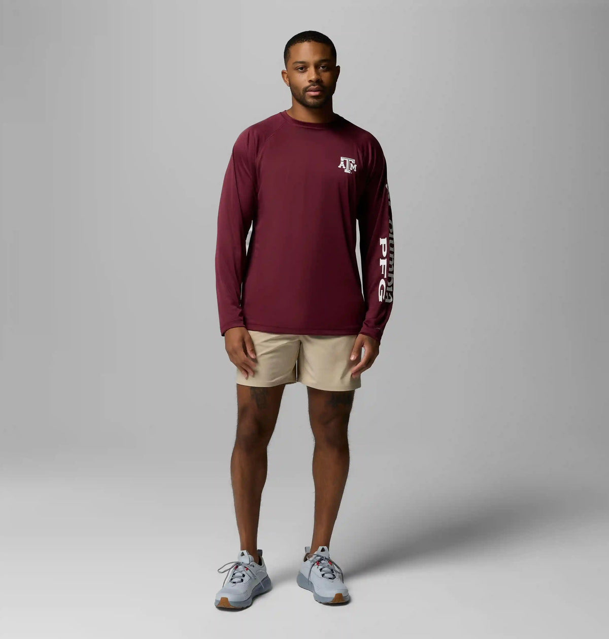 Men's Collegiate PFG Terminal Tackle Long Sleeve Shirt - Texas A&M