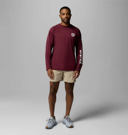 Men's Collegiate PFG Terminal Tackle Long Sleeve Shirt - Texas A&M