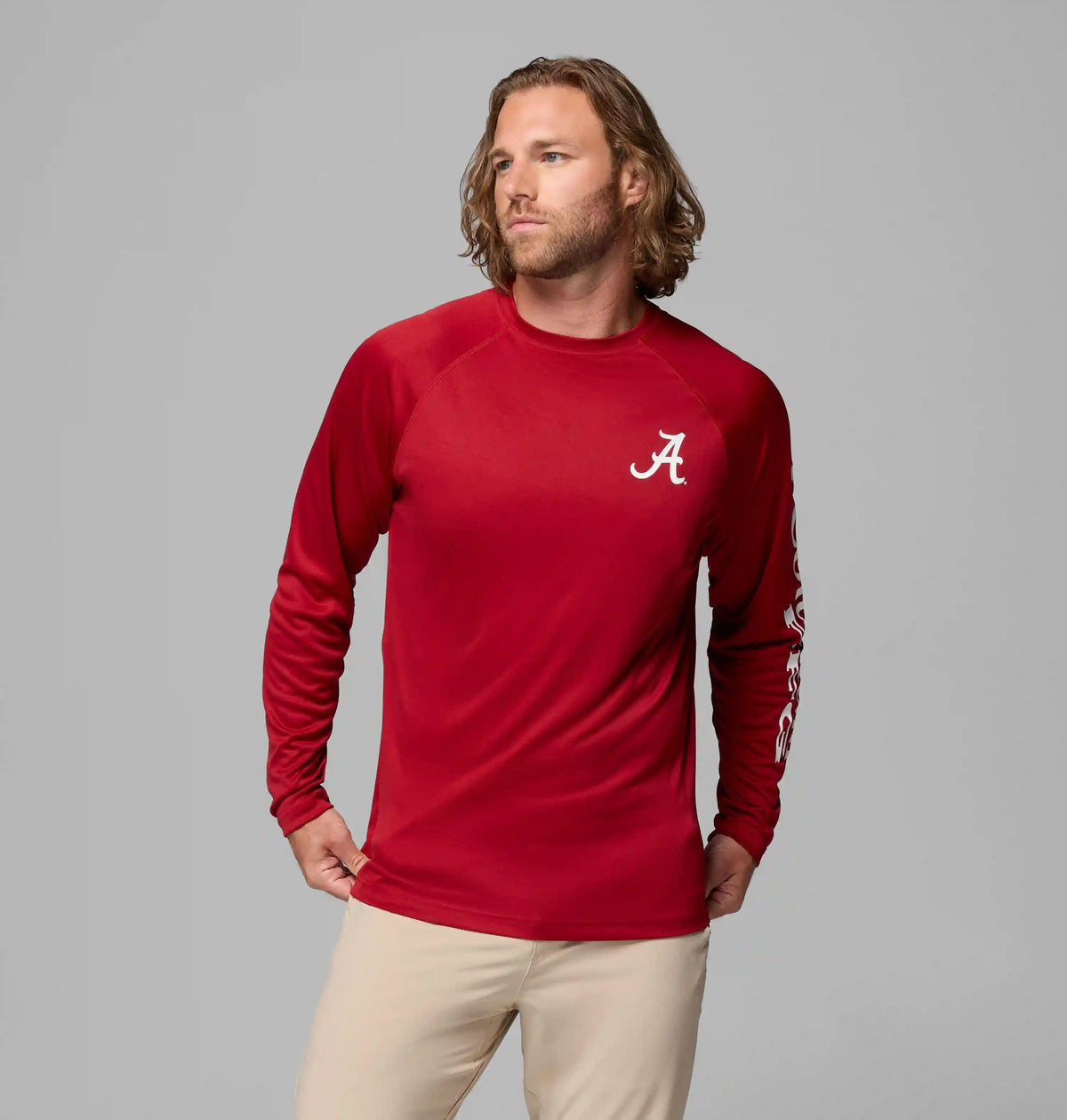 Men's Collegiate PFG Terminal Tackle Long Sleeve Shirt - Alabama