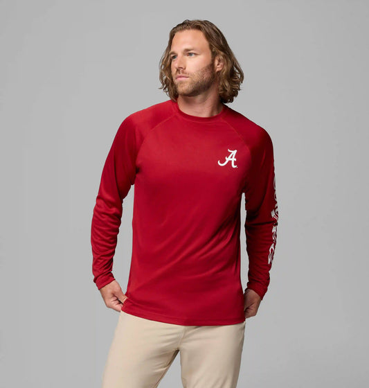 Men's Collegiate PFG Terminal Tackle Long Sleeve Shirt - Alabama