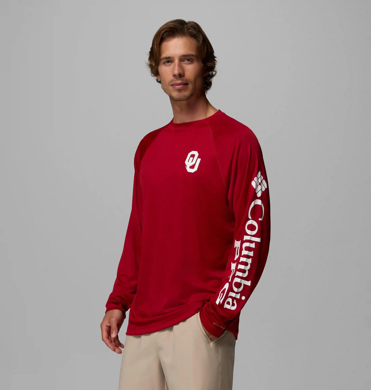 Men's Collegiate PFG Terminal Tackle Long Sleeve Shirt - Oklahoma