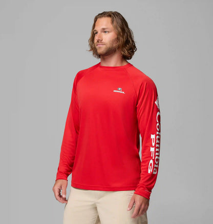 Men's Collegiate PFG Terminal Tackle Long Sleeve Shirt - Georgia
