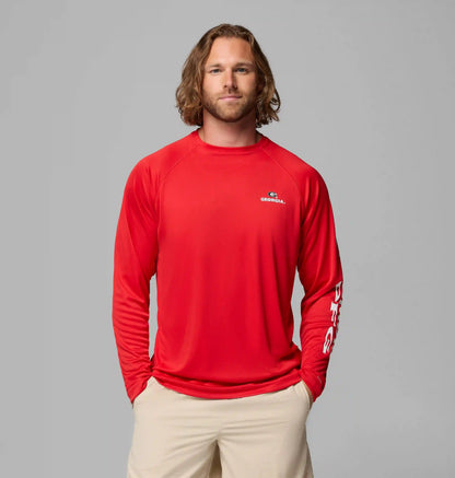 Men's Collegiate PFG Terminal Tackle Long Sleeve Shirt - Georgia