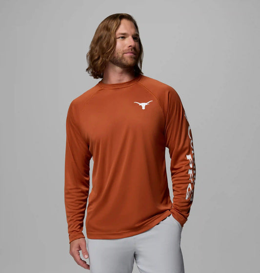 Men's Collegiate PFG Terminal Tackle Long Sleeve Shirt - Texas
