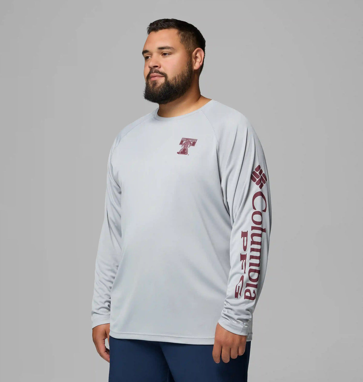 Men's Collegiate PFG Terminal Tackle Long Sleeve Shirt - Big - Texas A&M