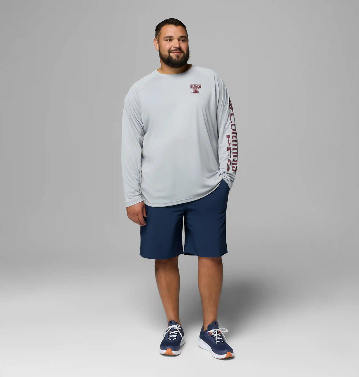 Men's Collegiate PFG Terminal Tackle Long Sleeve Shirt - Big - Texas A&M