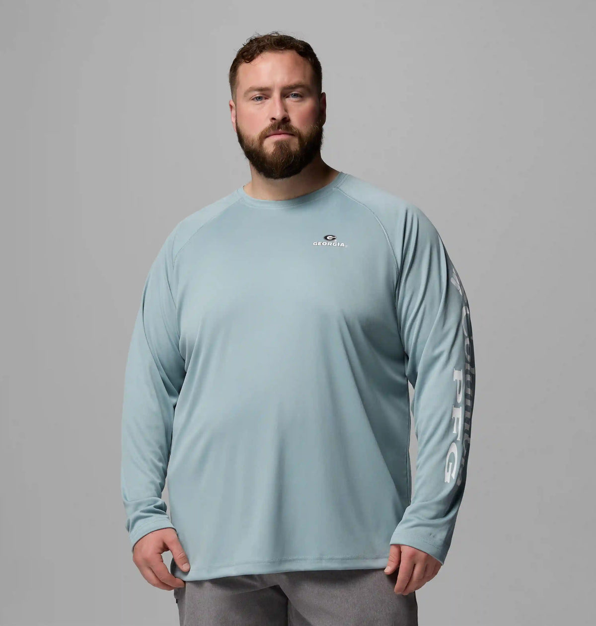 Men's Collegiate PFG Terminal Tackle Long Sleeve Shirt - Big - Georgia