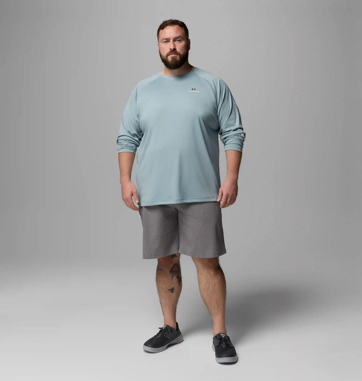 Men's Collegiate PFG Terminal Tackle Long Sleeve Shirt - Big - Georgia