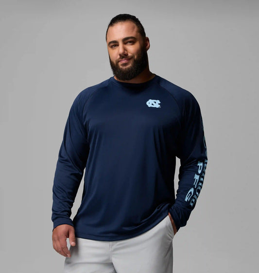 Men's Collegiate PFG Terminal Tackle Long Sleeve Shirt - Big - North Carolina