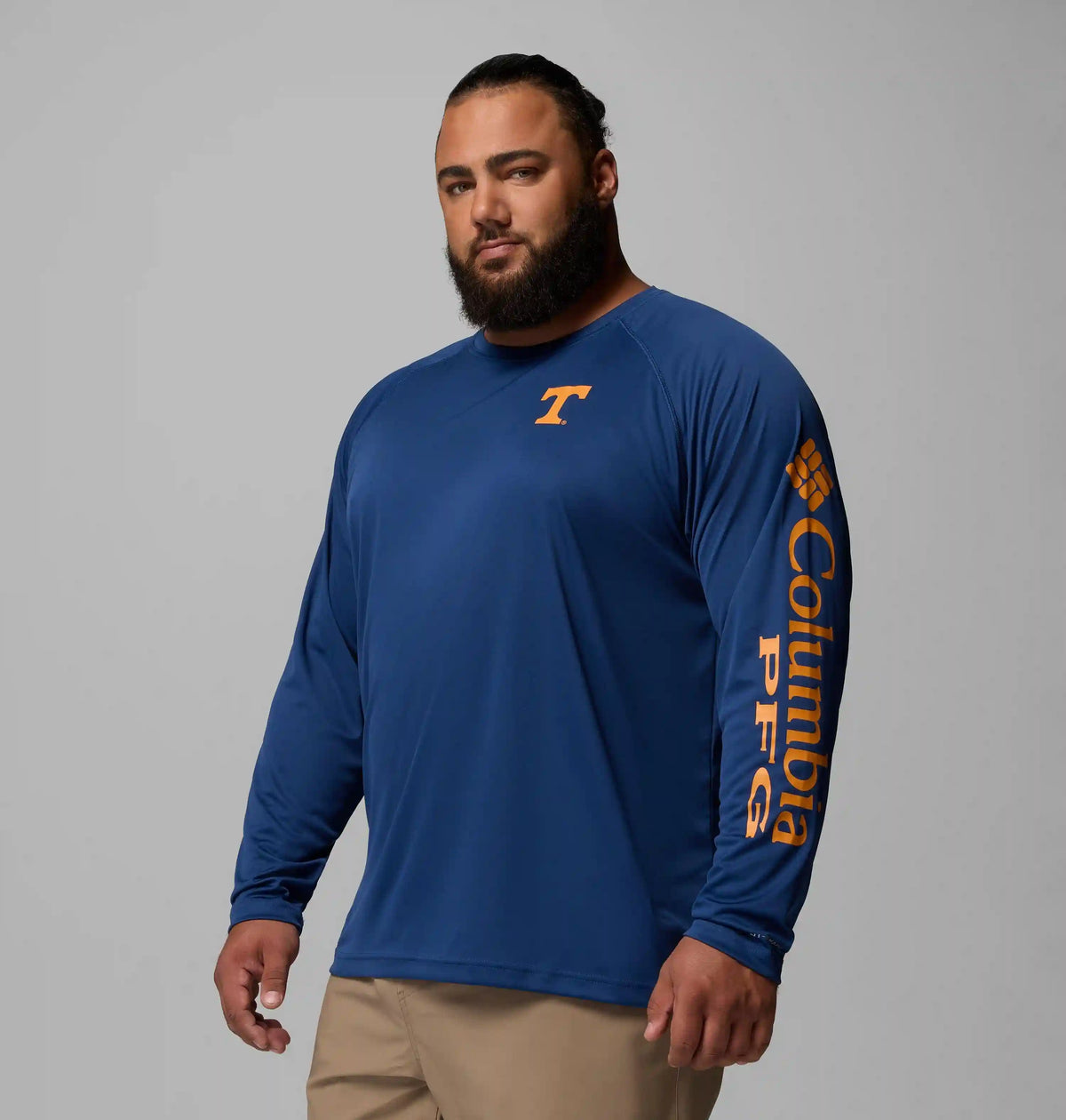 Men's Collegiate PFG Terminal Tackle Long Sleeve Shirt - Big - Tennessee