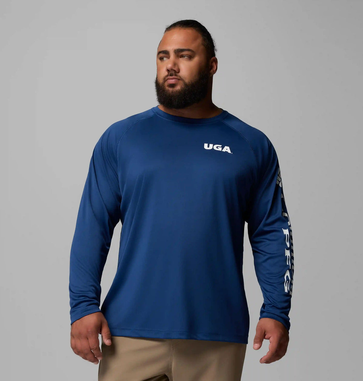 Men's Collegiate PFG Terminal Tackle Long Sleeve Shirt - Big - Georgia
