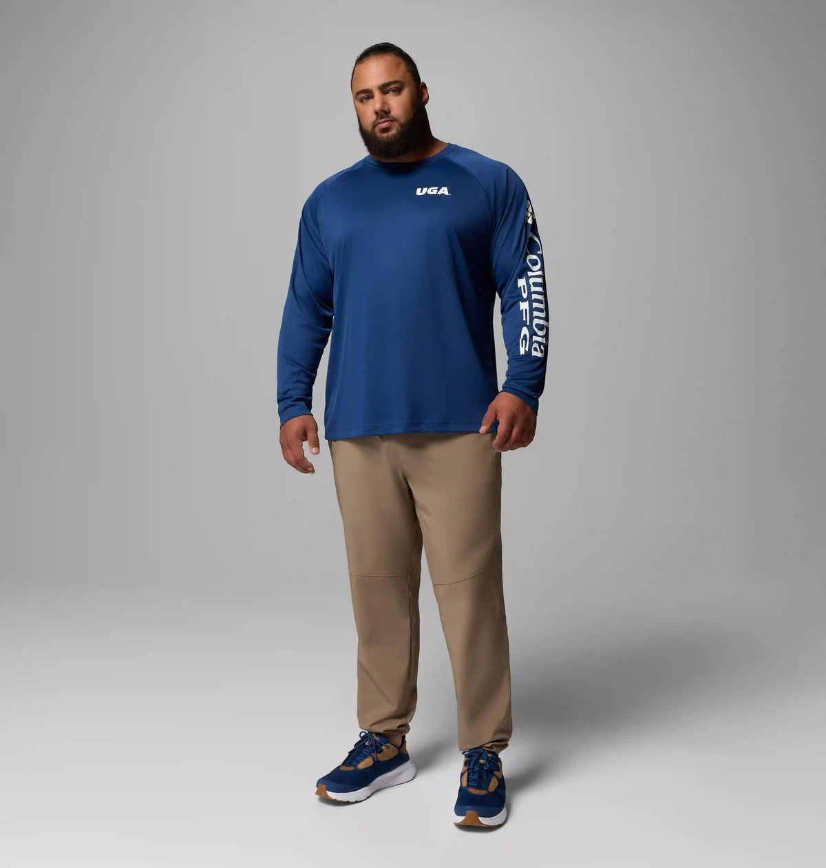 Men's Collegiate PFG Terminal Tackle Long Sleeve Shirt - Big - Georgia