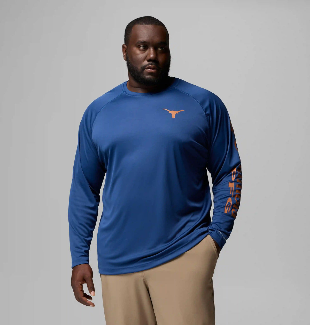 Men's Collegiate PFG Terminal Tackle Long Sleeve Shirt - Big - Texas