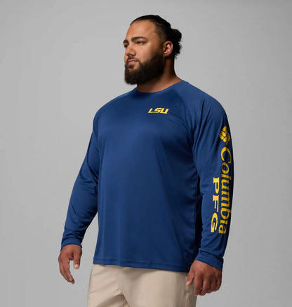 Men's Collegiate PFG Terminal Tackle Long Sleeve Shirt - Big - LSU