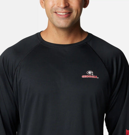 Men's Collegiate PFG Terminal Tackle Long Sleeve Shirt - Tall - Georgia