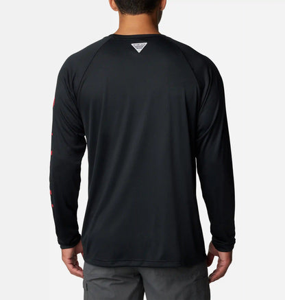 Men's Collegiate PFG Terminal Tackle Long Sleeve Shirt - Tall - Georgia