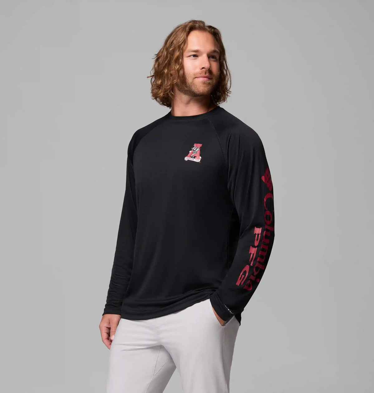 Men's Collegiate PFG Terminal Tackle Long Sleeve Shirt - Tall - Alabama