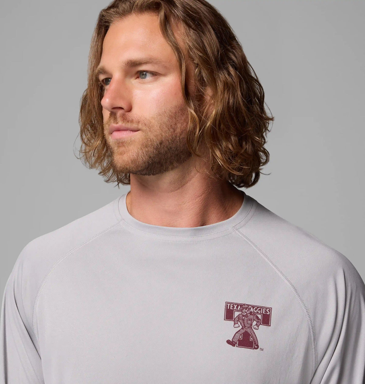 Men's Collegiate PFG Terminal Tackle Long Sleeve Shirt - Tall - Texas A&M