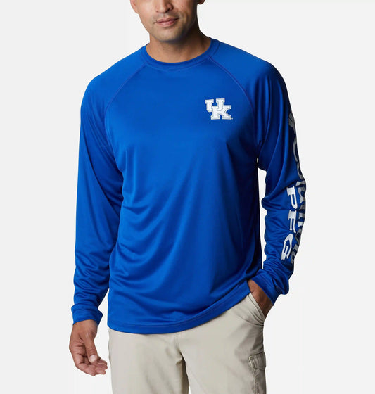 Men's Collegiate PFG Terminal Tackle Long Sleeve Shirt - Tall - Kentucky