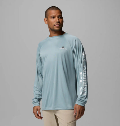 Men's Collegiate PFG Terminal Tackle Long Sleeve Shirt - Tall - Georgia