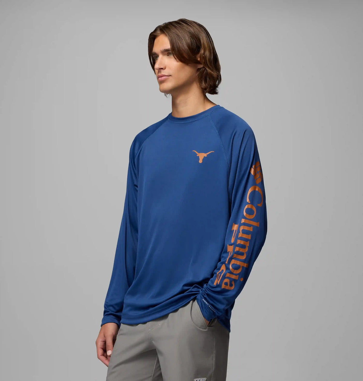 Men's Collegiate PFG Terminal Tackle Long Sleeve Shirt - Tall - Texas