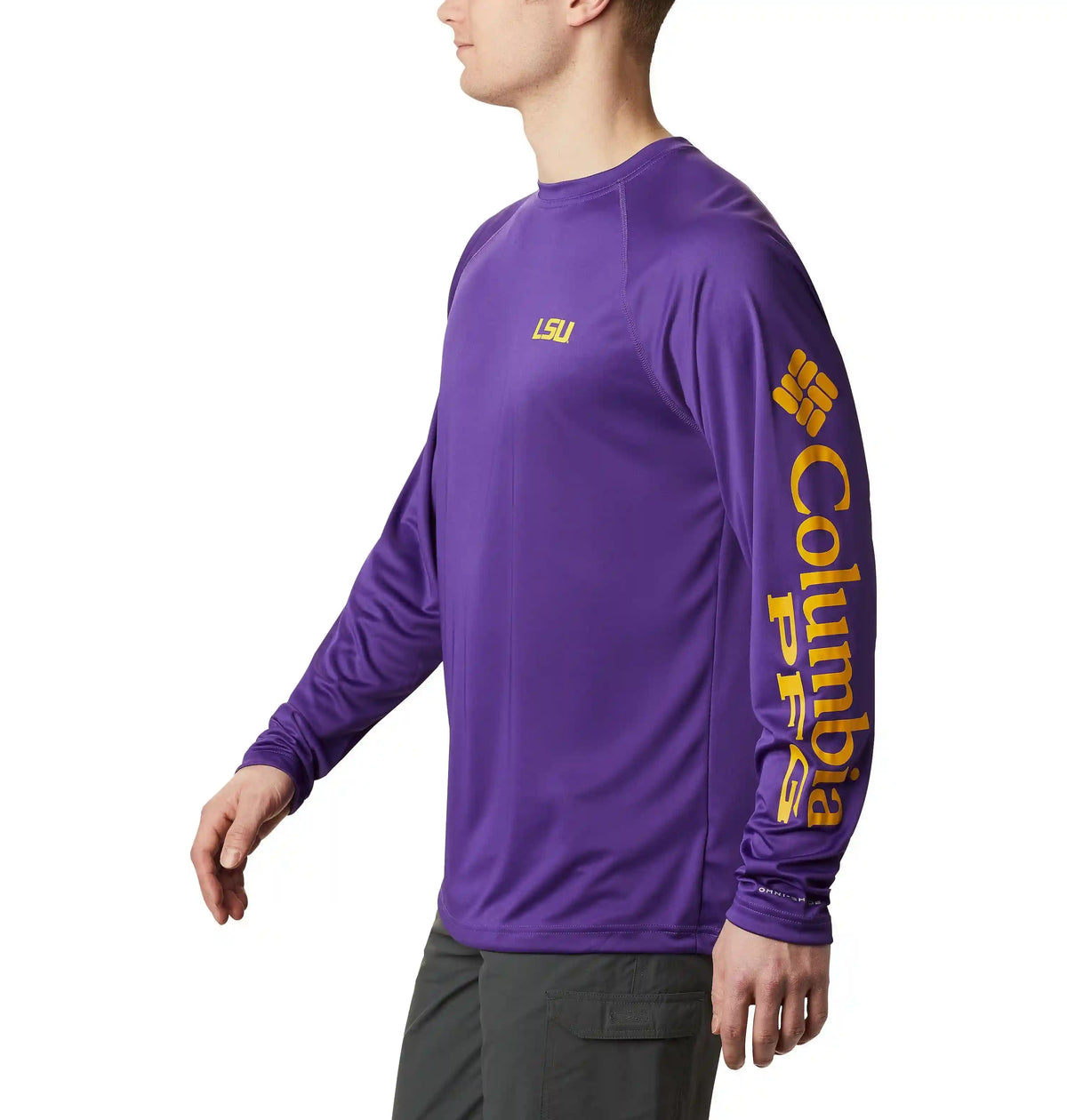 Men's Collegiate PFG Terminal Tackle Long Sleeve Shirt - Tall - LSU