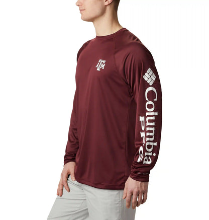 Men's Collegiate PFG Terminal Tackle Long Sleeve Shirt - Tall - Texas A&M